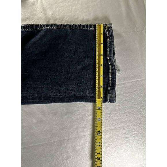 BKE Buckle Jeans Womens 30x30 Blue Denim Jake Straight Distressed Capri Ankle - Picture 9 of 16